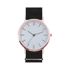 Nylon Watch-Rosegold