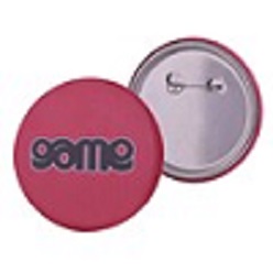 Button badge pin clip