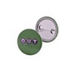 Button badge pin clip