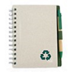 Recycle pen and notebook 
