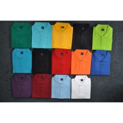 200g 40/60 Poly-Cotton Golf Shirts-Plain colours