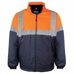 Two Tone Reflective  High Viz Oxford Fleece Jacket