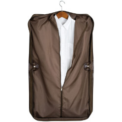 Brown Leatherette Designer Suit Bag