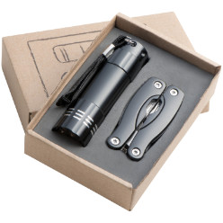 Gift Set with a 9LED Aluminium Torch and a Multi -Tool