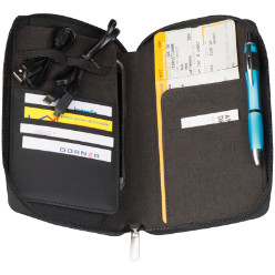 Zip-Around Travel Wallet (Black)