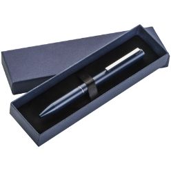 Executive navy-blue metal ball pen