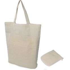 Fold up cotton shopper