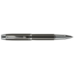 Parker IM Gun Metal Chrome Trim ROLLERBALL Med Nib-Blk Ink