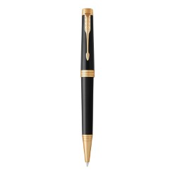 Parker Premier Ballpoint Pen-Deep Black Lacquer GT