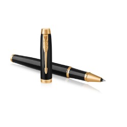 Parker IM Rollerball Pen-Black Lacquer GT