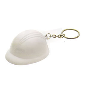 Hard Hat Stress Ball Keyring