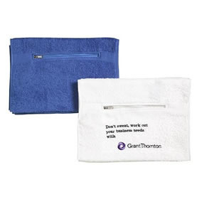 Gym Towel with Zip Pocket