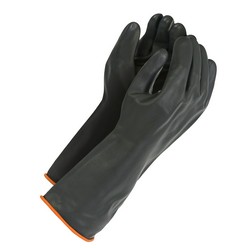 Rubber elbow gloves