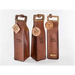 Luxury leather wine bag