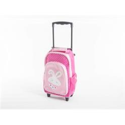 Kids pink bunny trolley case