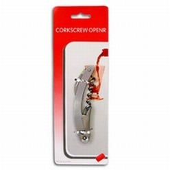 Giftwrap provides Galerie waiters friend that is a corkscrew. It is rectangular shaped stainless steel corkscrew, used for opening wine bottles. The corkscrew features a knife as well. This corkscrew is perfect to be used in hotels and clubs. Usually used by waiters to open corkscrewed items. The well-made design of the corkscrew makes opening of bottles easy. It is available in silver color and can be customized using laser engraving.