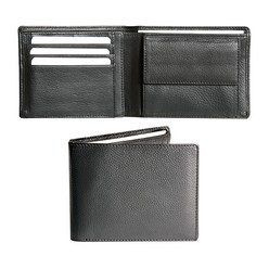 Leather three fold wallet in a gift box