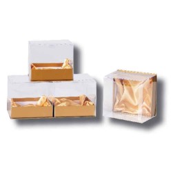 Gift Boxes with PVC Lid Set of 4-CF62