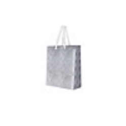 Material paper gift bag with carry handle