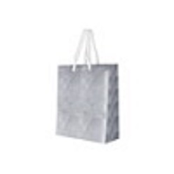 Material paper gift bag with carry handle