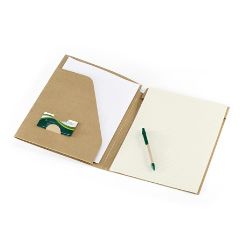 Recycled paper, 20 lined sheets, card holder pen holder