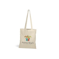 Large stylish environmentally friendly tote, Natural . Long cotton cording handles gives it more style, Main compartment has button closure, Laminated Jute.