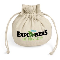 Green Springs Cotton Drawstring Pouch that can be printed using Digital Direct Transfer or Screen Print techniques and is available in  none