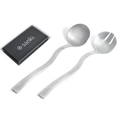 Stainless steel utensils in presentation box