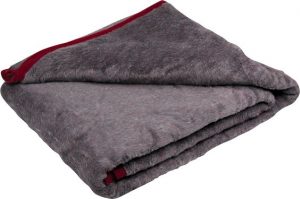 Grey Acrylic Blanket Single