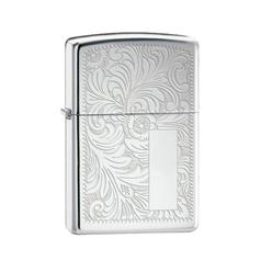 High polished zippo lighter with venetian imprint