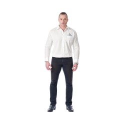 Its top class features includes a narrower front button stand, front patch pocket, back yoke with box pleat, curved hem and adjustable cuff buttons with button on gauntlet. Locally manufactured. Regular fit, 110gsm, 100% light brushed cotton