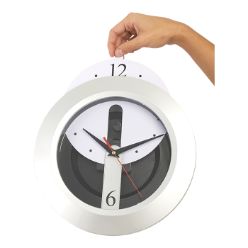 Adjustable dial, solid body colour, removable paper clock face