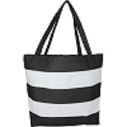 Elegant beach bag with self handles made from 300D material