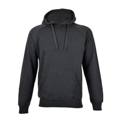 280gsm – cotton rich brushed fleece-kangaroo pocket-hoody with single jersey knit lining and drawstring – raglan sleeve-matching rib on sleeve cuff and hem. Ladies: Relaxed Fit, Gents: Regular Fit