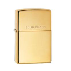 Zippo lighter in high polished brass
