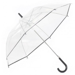 Hook handle umbrella, with matching colour plastic hook handle.