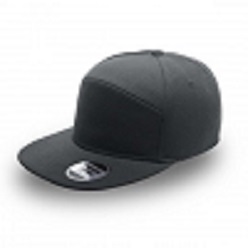 Acrylic snapback 6 panel structured cap withembroidered self colour eyelets and flat peak