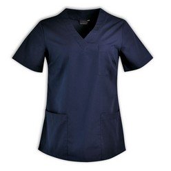 Hospitality coveralls, Lexie scrub top, multiple pockets on all garments, high quality KOOLTRON polycotton fabric, alex and lexie have a comfortable v-neck design, clark and terry have an elasticated waist for comfort and is ideal for most types