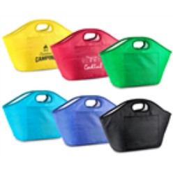 Bucket-shaped drinks holder with watertight cooler lining, 210D