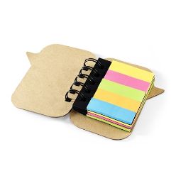 Recycled paper, 1  sheet sticky flags, 3 sheets with 25 sticky notes