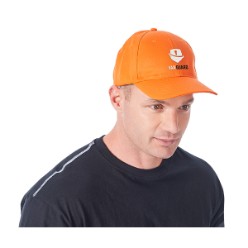Its features includes a 6 panel structured peak, 6 rows of topstitch, inner sweatband, 6 embroidered eyelets, self-fabric Velcro strap. 100% polyester twill