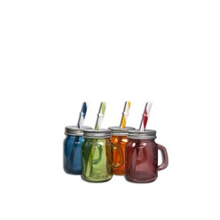These amazing Mason Jars come in 4 different attractive colors each with a matching straw. These are best for birthday parties and other functions. You can also use them in your kitchen to give new colors to your kitchen. They are colorful yet are transparent to make sure you easily identify what is inside the jar. These also have straws so you may also use them as glasses.