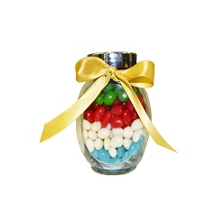 Assorted jelly beans bottle hamper includes a 500ml bottle and 150g jelly beans