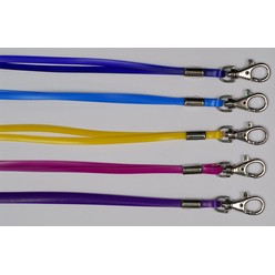 A Jelly bean lanyards that is available in various colours that can be customised with n/a with your logo and other methods.
