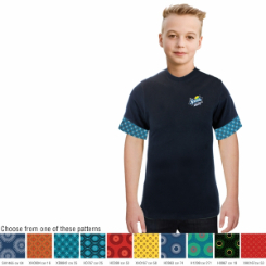 Junior Crew Neck T-Shirt with Shweshwe Sleeves