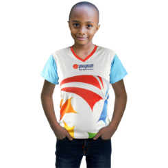 Junior Unisex Short Sleeve V-Neck T-Shirt