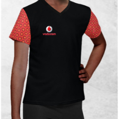 Junior Unisex V-Neck T-Shirt with Shweshe Sleeves