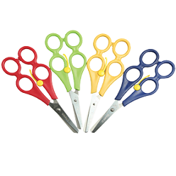 Scissors, even though make for an important utility, but can also be a cause of an injury or a cut if they are not handled carefully. If you are teaching your little one the use of scissors with minimum risk of cut, you need to have junior training scissors for them from Giftwrap at the most affordable rates. The double handle and rubber covering make it easier for them to use the scissors.