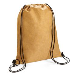 Jute Material with black drawstring