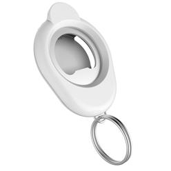 A bottle opener on a keychain made from ABS plastic